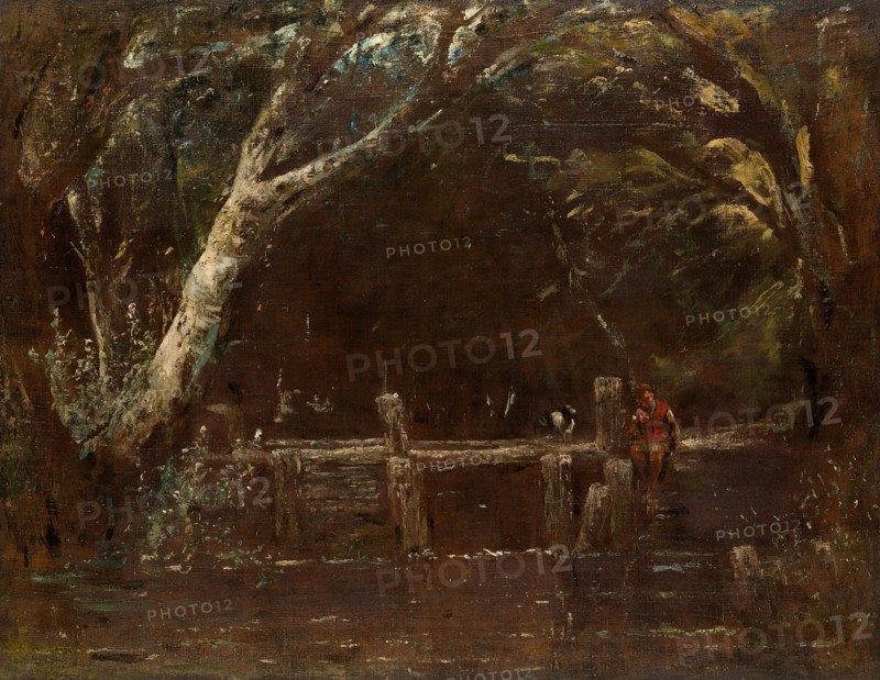 Landscape (The Lock), 1820/25. Creator: John Constable.
