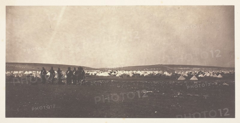 Picquet House, Cathcart's Hill, from General Bosquet's Quarters, 1855. Creator: Roger Fenton.