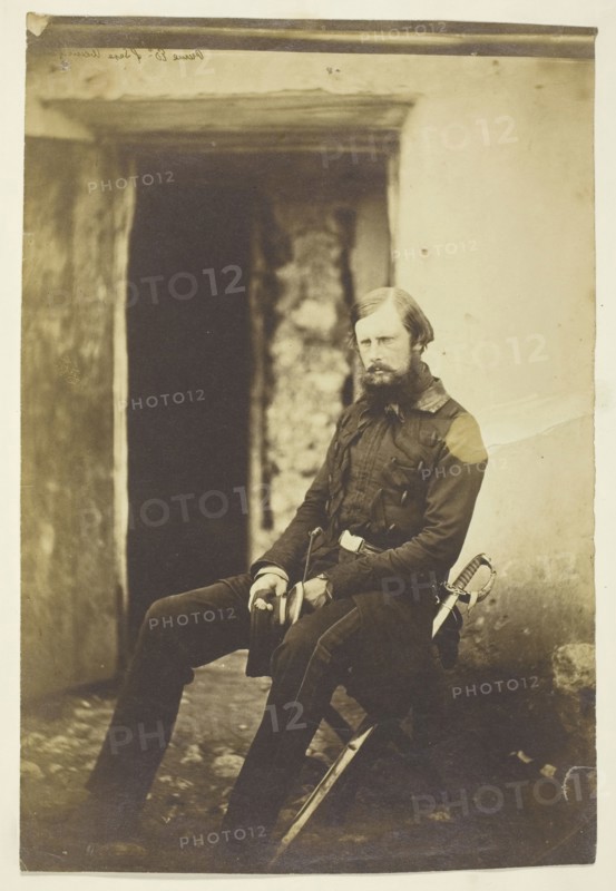 Prince Edward of Saxe Weimar, Taken on the Field, Crimea, 1855. Creator: Roger Fenton.