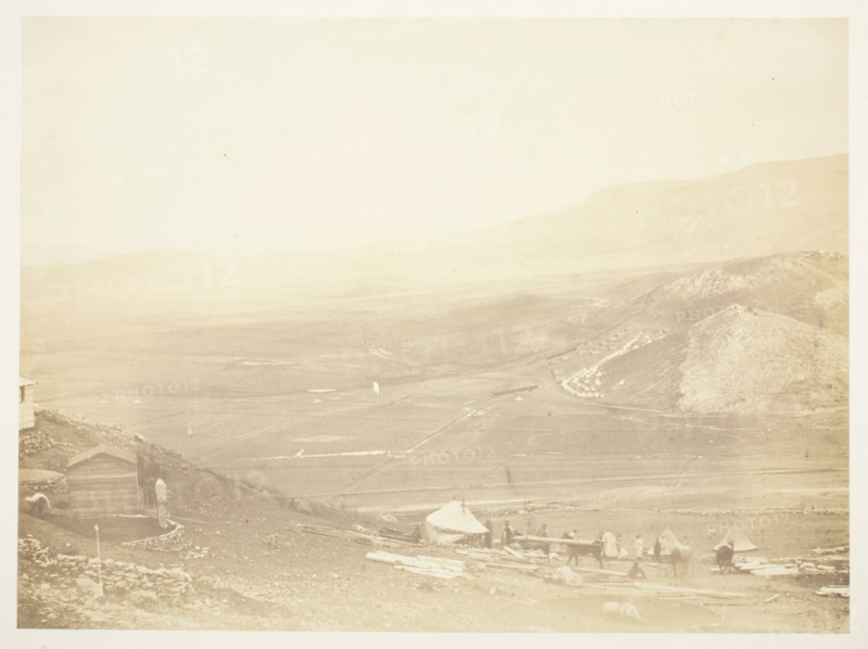 The Lines of Balaklava, 1855. Creator: Roger Fenton.
