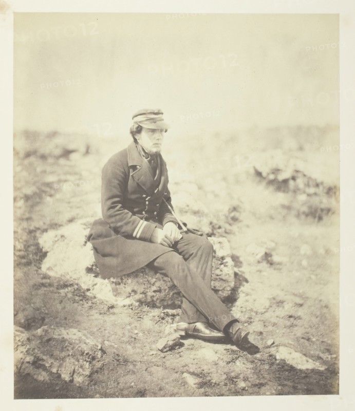 Untitled (Admiral Frederick Augustus Maxse), 1855. Creator: Roger Fenton.