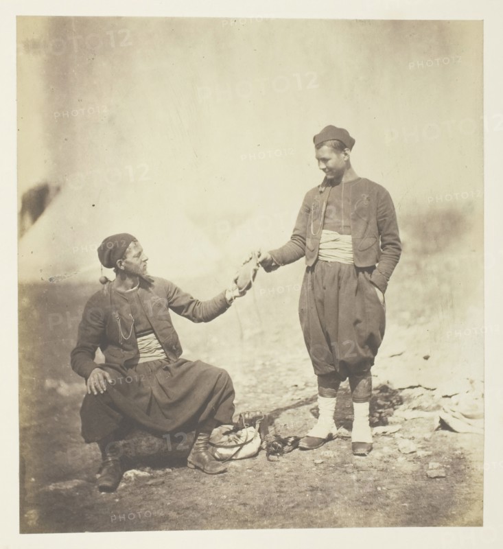 Zouaves, 1855. Creator: Roger Fenton.