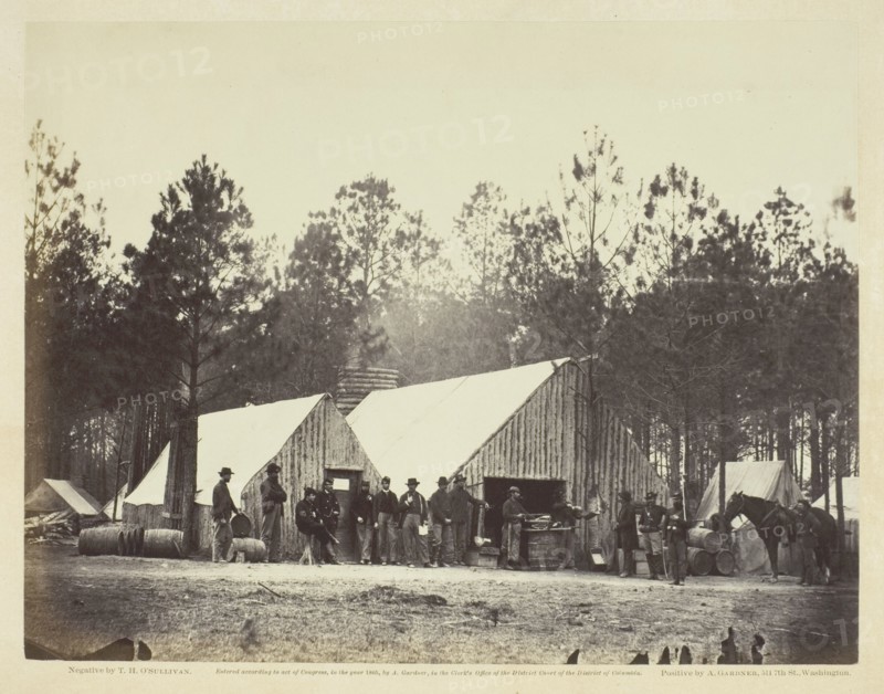 Commissary Department, Head-Quarters Army of the Potomac, February 1864. Creator: Alexander Gardner.