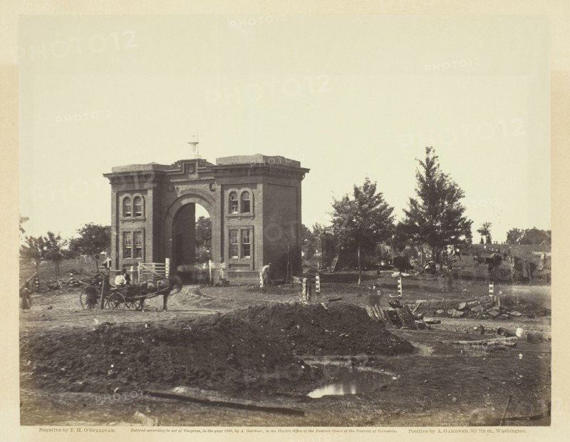 Gateway of Cemetery, Gettysburg, July 1863. Creator: Alexander Gardner.