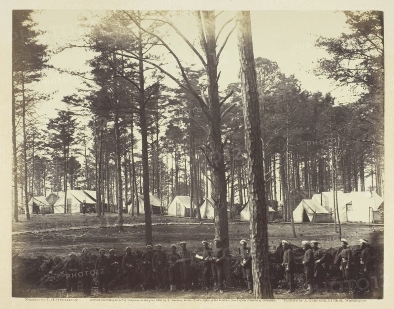 Head-Quarters Army of the Potomac, February 1864. Creator: Alexander Gardner.