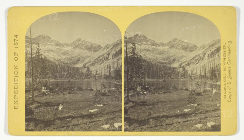 Alpine Lake, in the Cerro Blanco Mountains, Colorado. One of a group of ten lakes at the main..., 18 Creator: Tim O'Sullivan.