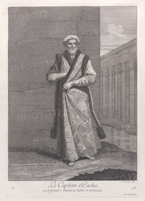 Le Capitan-Pacha, ou le Grand Amiral en habit de ceremonie, 1714-15. Creator: Unknown.