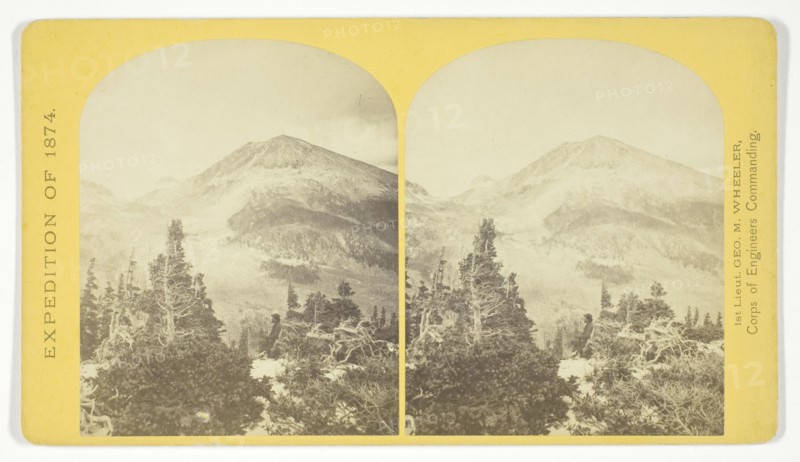 Baldy Peak, Cerro Blanco Mountains, Colorado, 14.234 feet above sea-level..., 1874. Creator: Tim O'Sullivan.