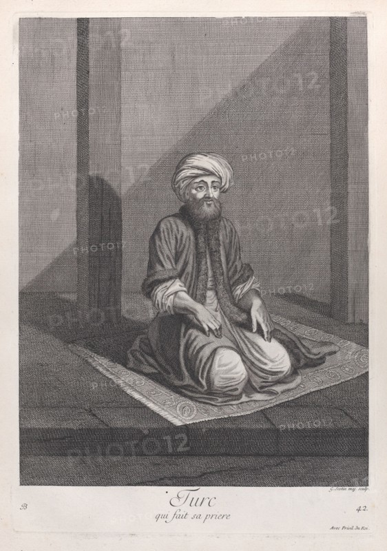 Turc, qui fait sa priere, 1714-15. Creator: Unknown.