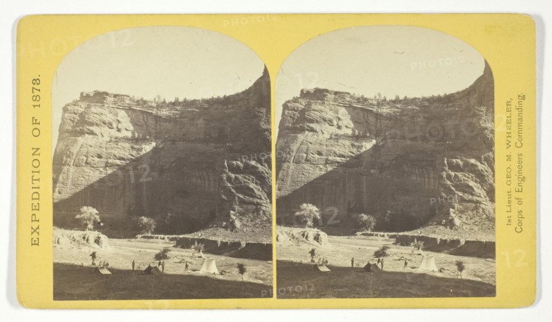 Circle Walls, Cañon de Chelle..., 1873. Creator: Tim O'Sullivan.