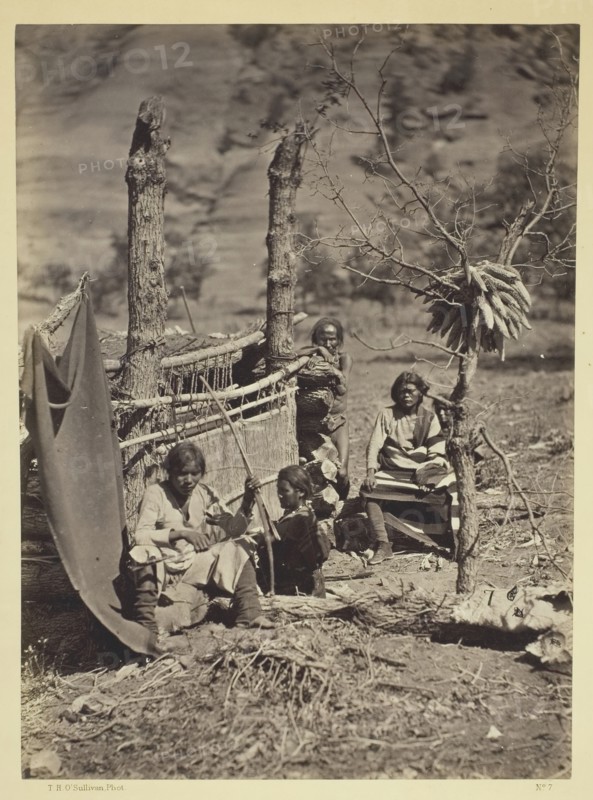 Aboriginal Life Among the Navajoe Indians, Near Old Fort Defiance, N.M., 1873. Creator: Tim O'Sullivan.
