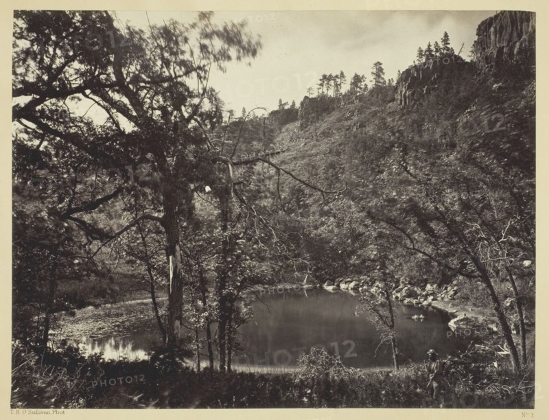 Apache Lake, Sierra Blanca Range, Arizona, 1873. Creator: Tim O'Sullivan.