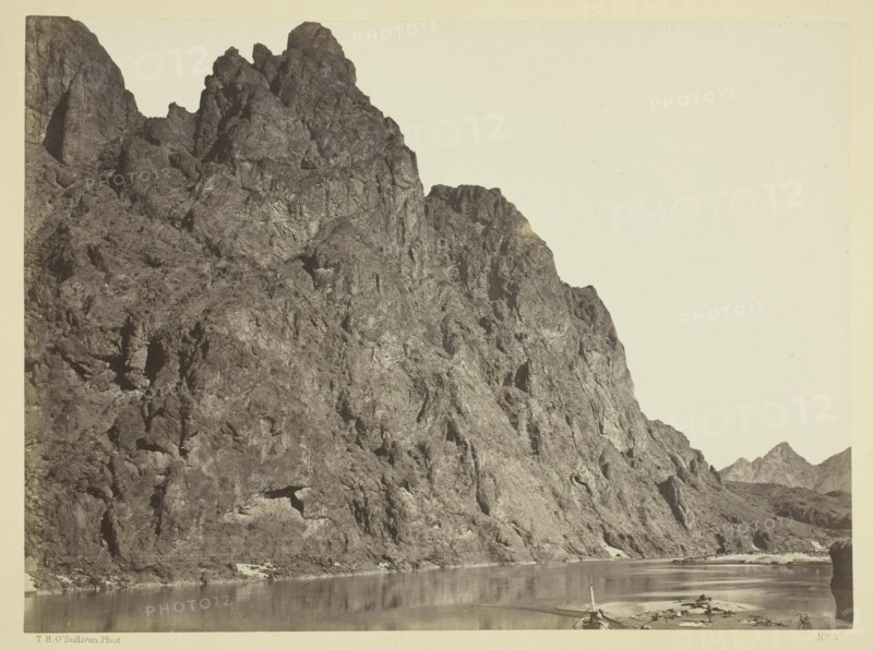 Bluff Opposite Big Horn Camp, Black Cañon, Colorado River, 1871. Creator: Tim O'Sullivan.