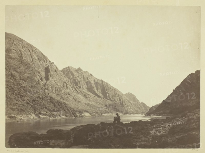 Iceberg Cañon, Colorado River, Looking Above, 1871. Creator: Tim O'Sullivan.