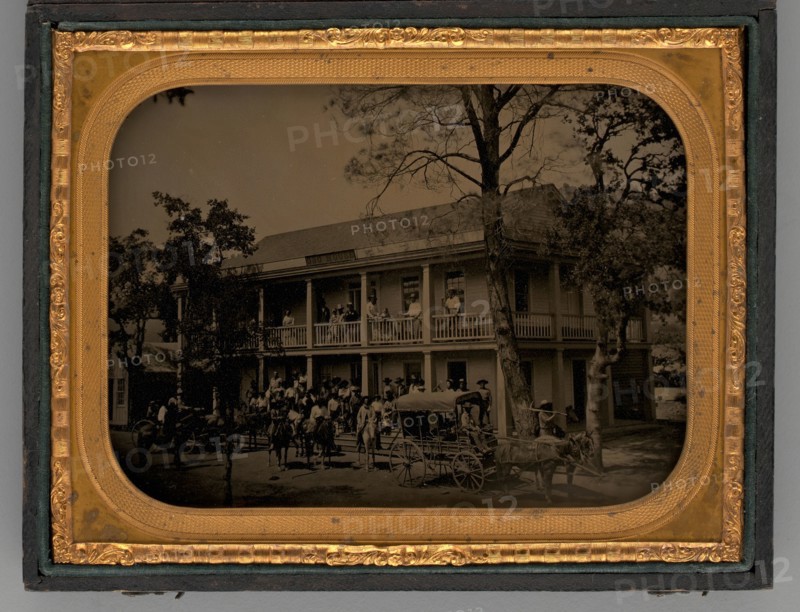 Untitled (John C. Fremont's Oso Hotel, Near Mariposa, CA), 1856. Creator: Unknown.