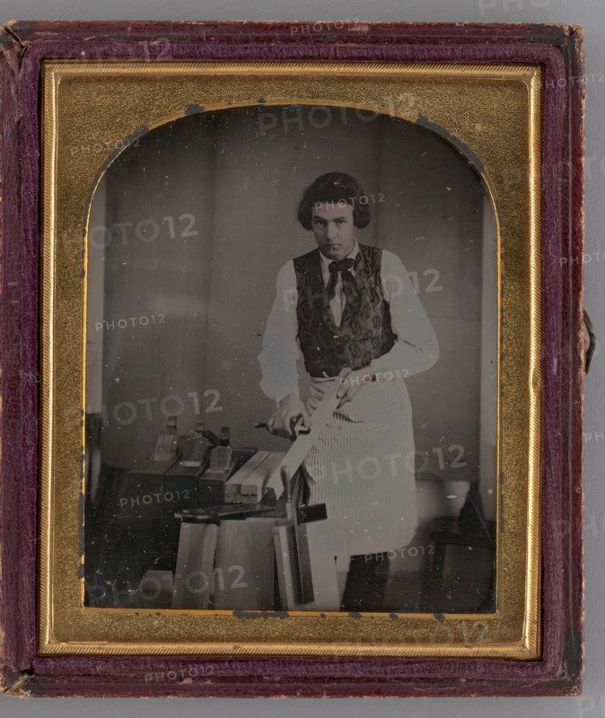 Untitled (Portrait of a Carpenter), 1850. Creator: Unknown.