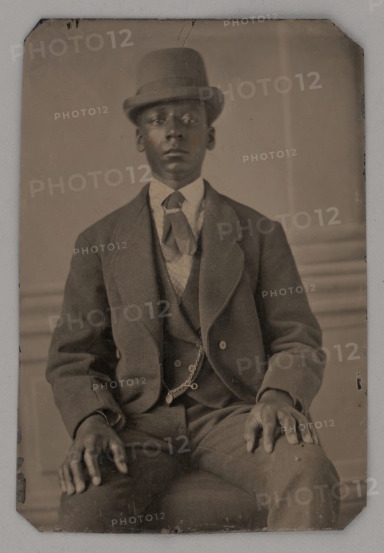 Untitled (Portrait of a Seated Man), 1875. Creator: Unknown.