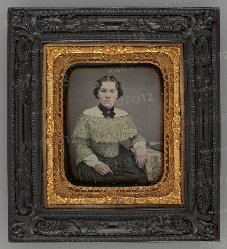 Untitled (Portrait of a Seated Woman), 1860. Creator: Unknown.