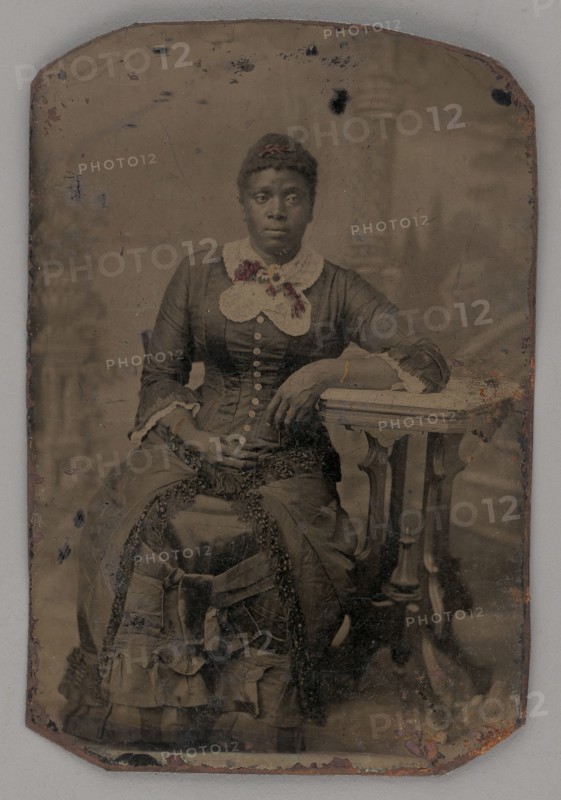 Untitled (Portrait of a Seated Woman), 1880. Creator: Unknown.