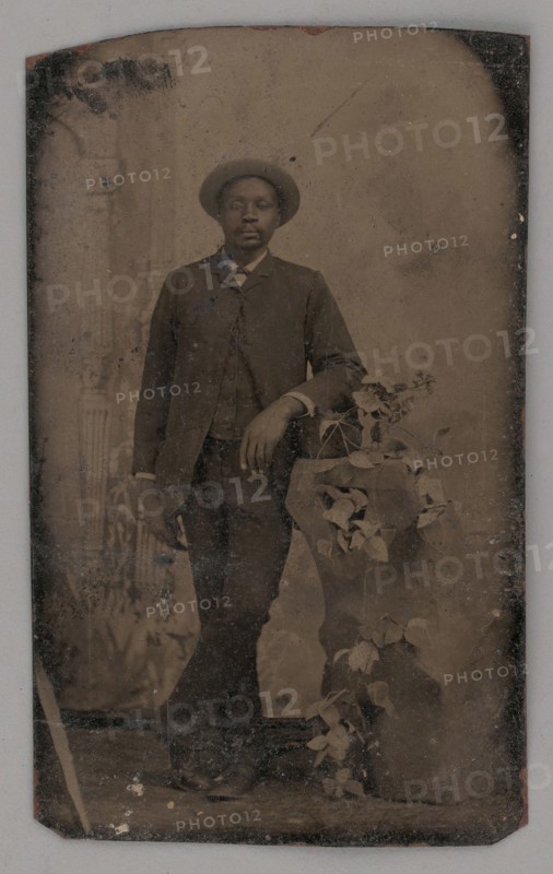 Untitled (Portrait of a Standing Man), 1860s. Creator: Unknown.