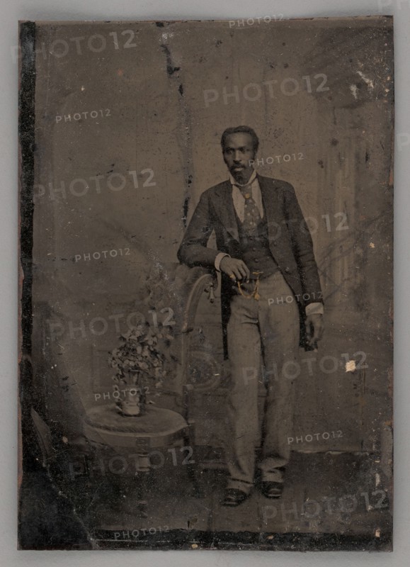 Untitled (Portrait of a Standing Man), 1860s. Creator: Unknown.