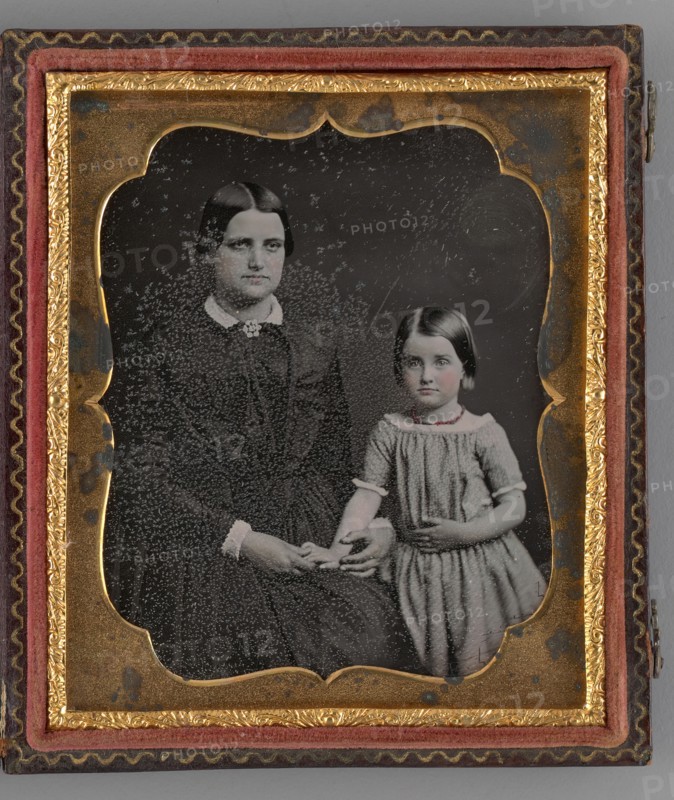 Untitled (Portrait of a Woman and a Child), 1850s. Creator: Unknown.