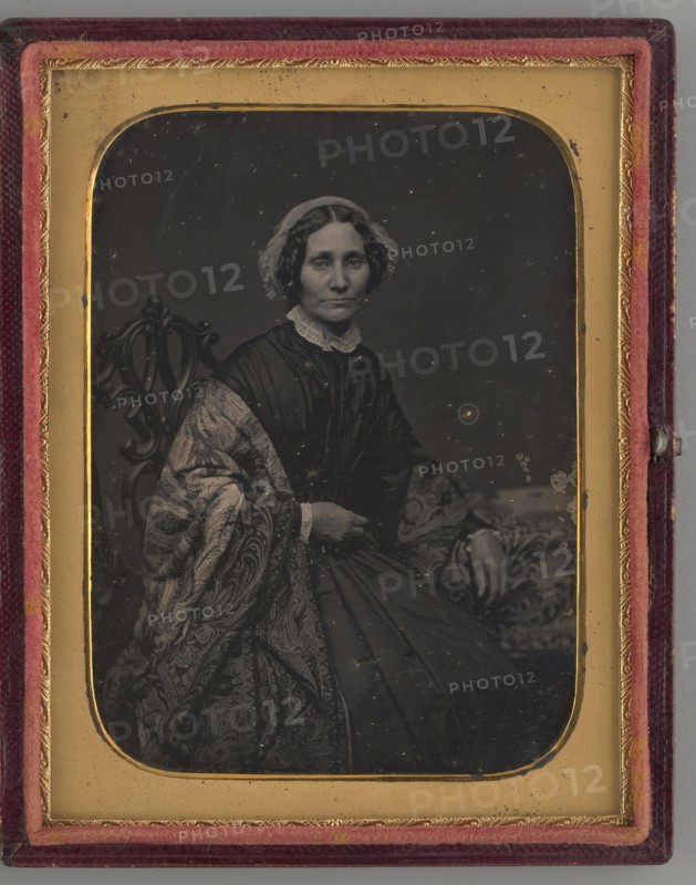 Untitled (Portrait of Seated Woman), 1860. Creator: Unknown.