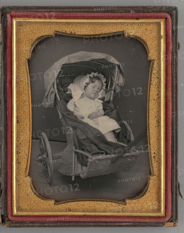 Untitled (Portrait of Sleeping Baby), 1851. Creator: Unknown.