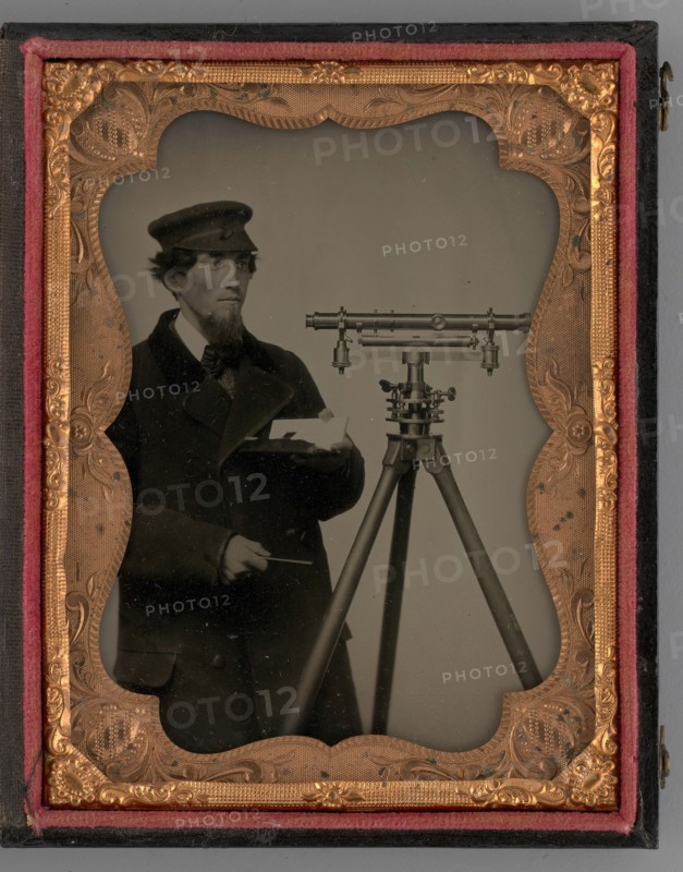 Untitled (Portrait of Surveyor), 1862. Creator: Unknown.