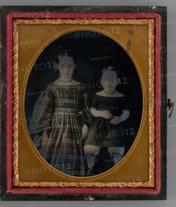 Untitled (Portrait of Two Girls), 1865. Creator: Unknown.
