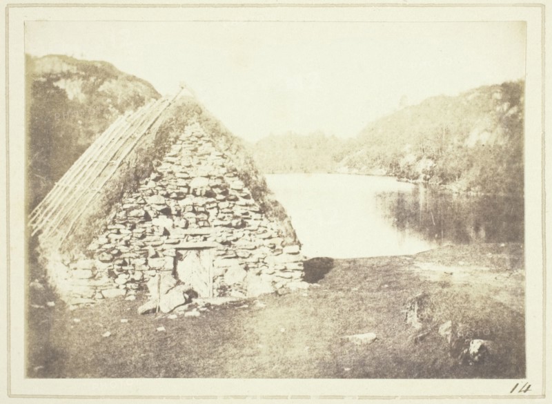 Highland Hut on the Banks of Loch Katrine, 1844. Creator: William Henry Fox Talbot.