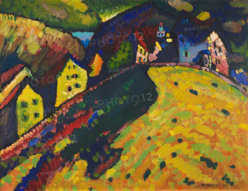 Houses at Murnau, 1909. Creator: Vassily Kandinsky.
