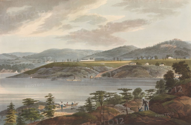 West Point (No. 16 of The Hudson River Portfolio), 1825. Creator: John Hill.