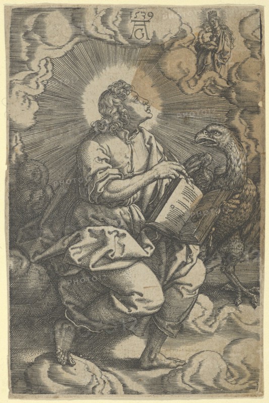 Saint John, from The Four Evangelists, 1539. Creator: Heinrich Aldegrever.