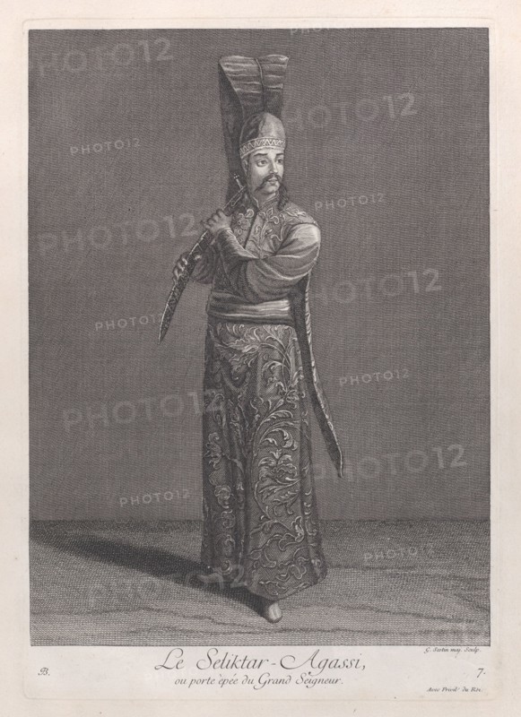 Le Seliktar-Agassi, ou porte èpée du Grand Seigneur, 1714-15. Creator: Unknown.
