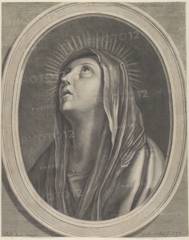The Virgin looking up..., ca. 1650-1704. Creator: Guillaume Vallet.