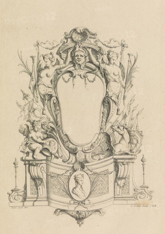 Cartouches Nouvellement Inventez par J.B. Toro, 1716., 1716. Creator: Jean Bernard Toro.