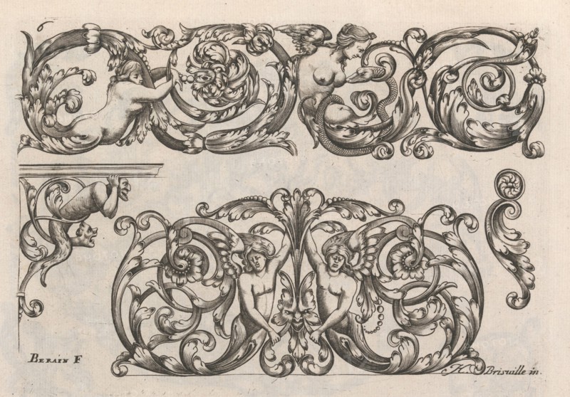 Diverses Pieces de Serruriers, page 7 (recto), ca. 1663. Creator: Jean Berain.