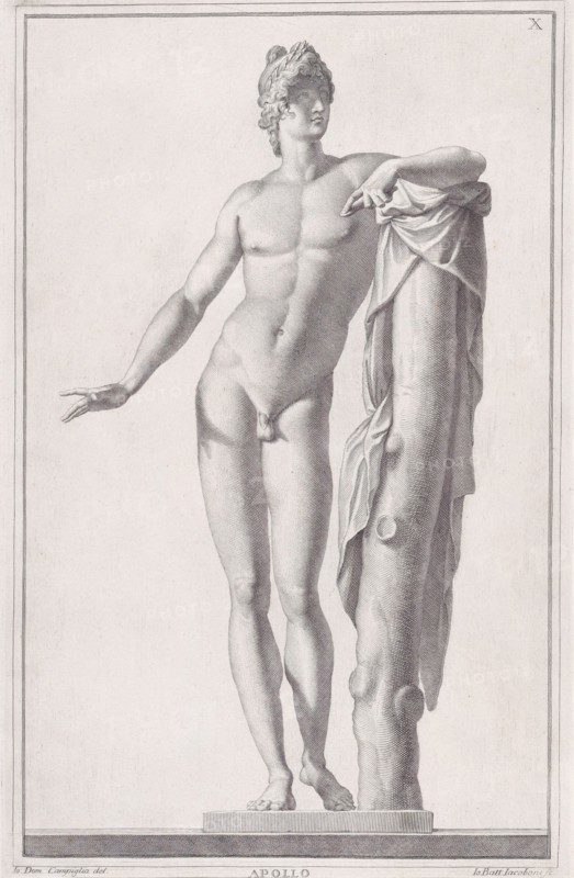 Statue of Apollo, 1734. Creator: Giovanni Battista Jacoboni.