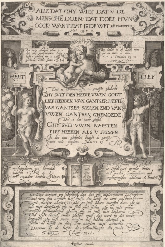 The Commandment to Love One Another, 1599. Creator: Gillis van Breen.