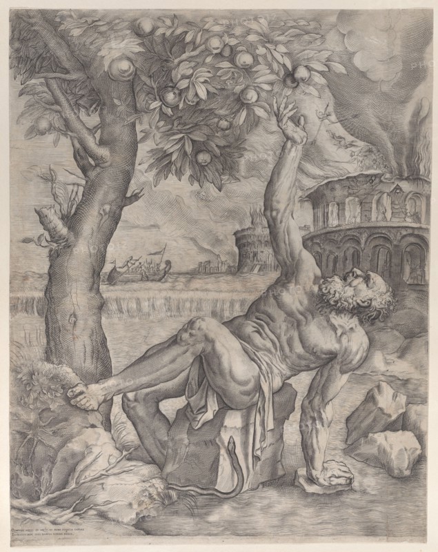 Tantalus, ca. 1557-70. Creator: Giulio Sanuto.