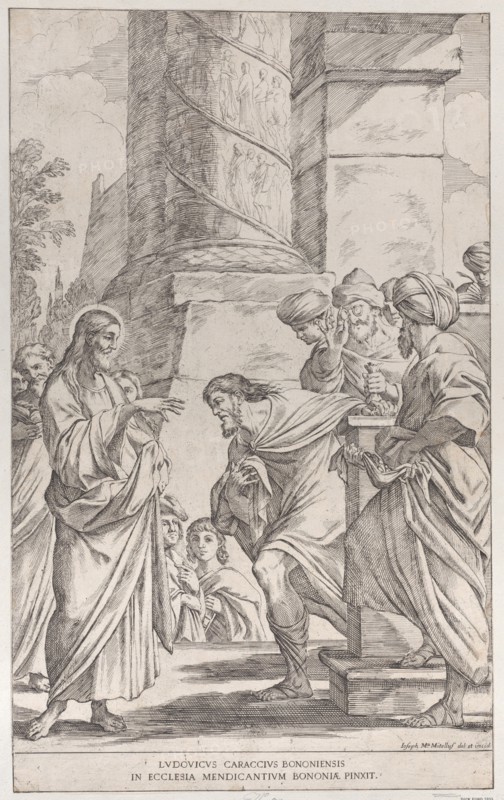 Plate 1: the Calling of Saint Matthew, 1678. Creator: Giuseppe Maria Mitelli.