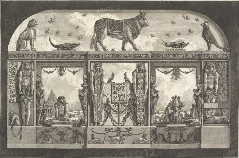 Ancient Egyptian ornament, 1769. Creator: Giovanni Battista Piranesi.