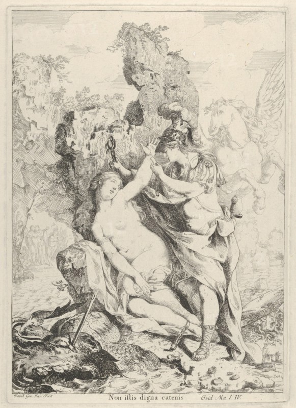Perseus Saving Andromeda, 1775. Creator: Giovanni David.