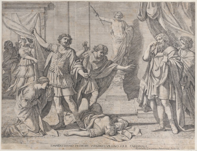 The Death of Virginia, 1630-80. Creator: Giacinto Gimignani.