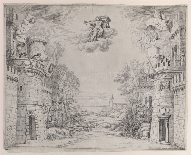 Scene from Il Triompho della Pieta, 1640-69. Creator: Giovanni Battista Galestruzzi.