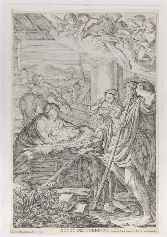 Adoration of the Shepherds, 1654-1718. Creator: Giuseppe Maria Mitelli.