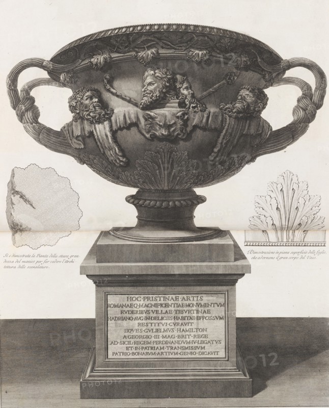 The Warwick Vase, 1778-80. Creators: Giovanni Battista Piranesi, Francesco Piranesi.