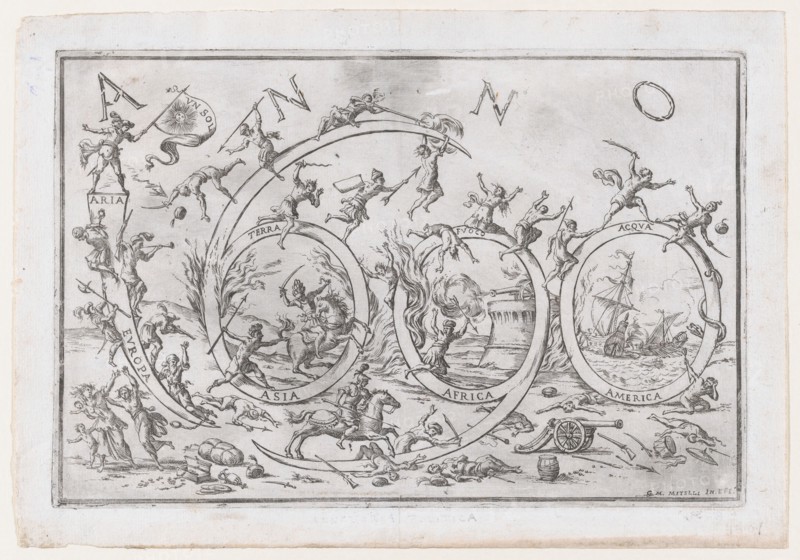 'Anno 1690' (the Year 1690)..., ca. 1690. Creator: Giuseppe Maria Mitelli.