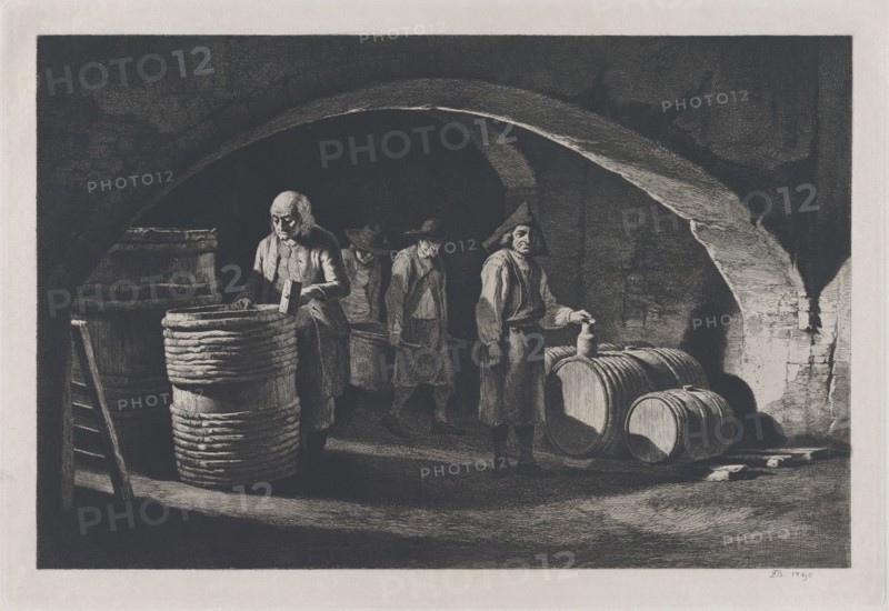 The Coopers, late 19th century reproduction of 1790 original. Creator: Jean-Jacques de Boissieu.